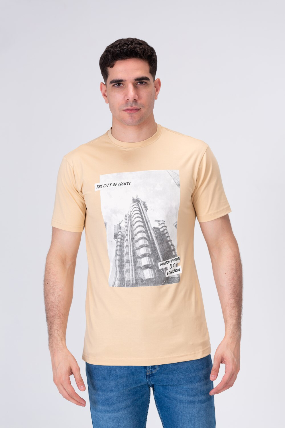Mens Printed From The Front T-shirt With comfortable cotton material