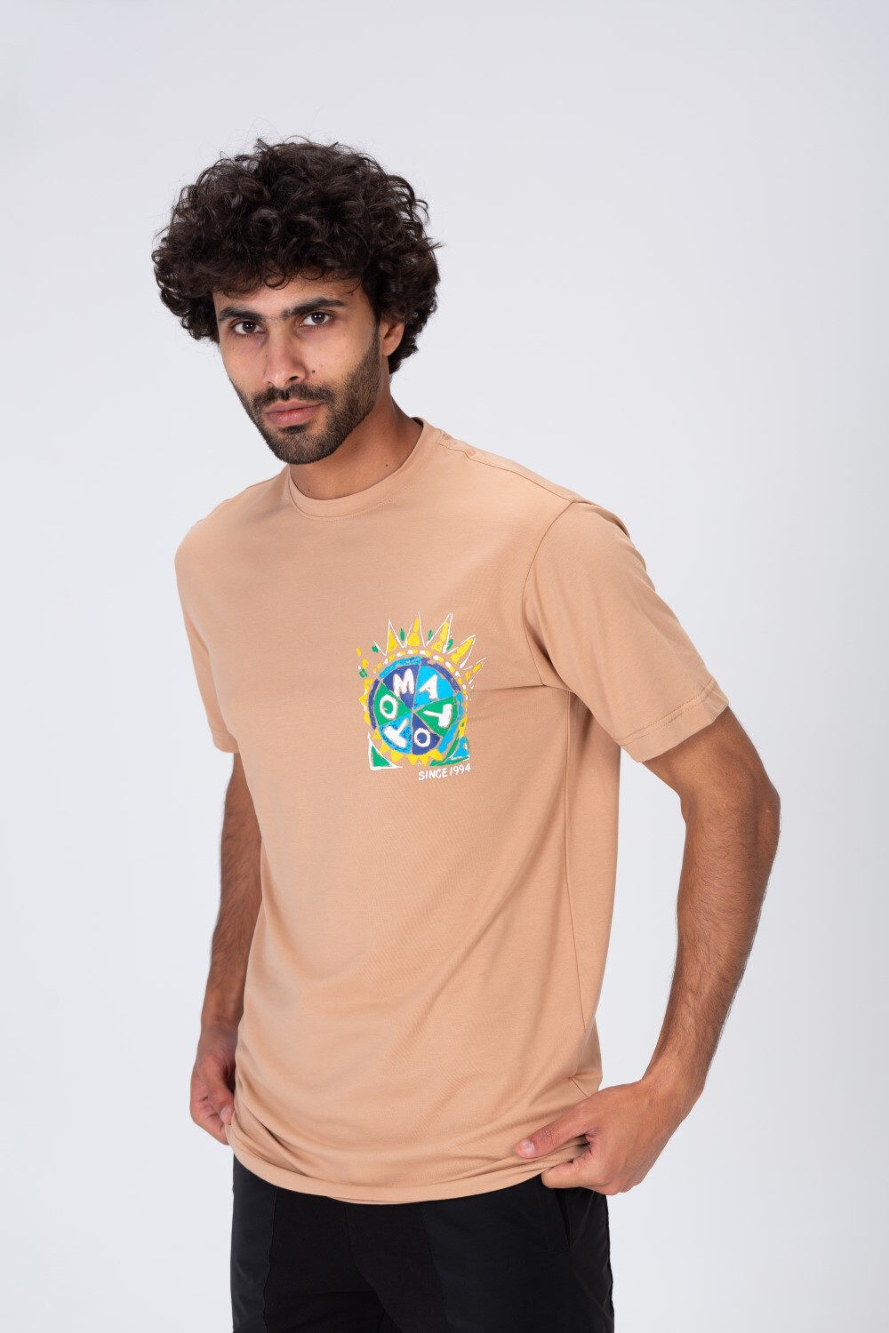Mens Tomoto Half Sleeves Printed T-shirt