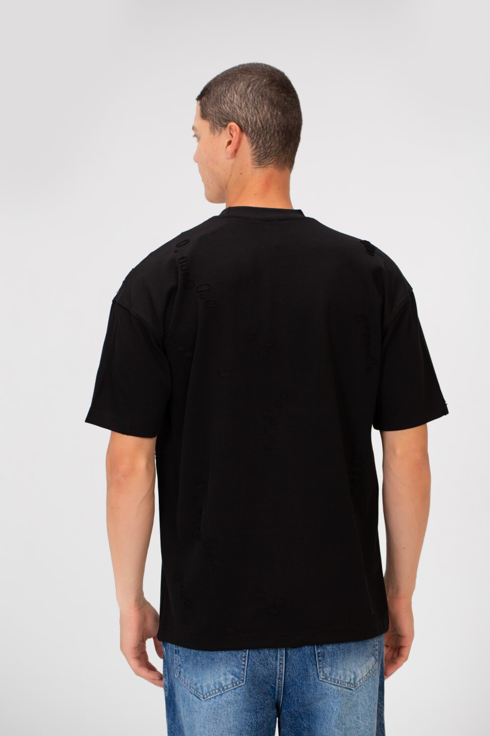 Men's Cutting Regular Fit Round Neck Short Sleeves T-shirt In Basic Colors