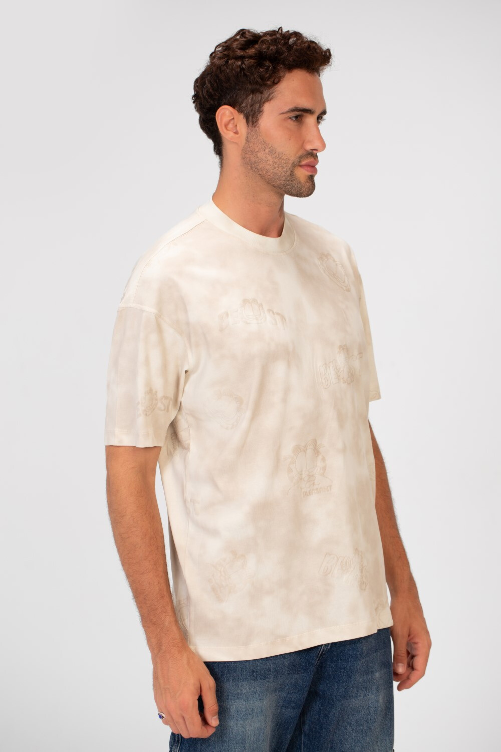 Men's Tie Die Crew Neck Regular Fit Half Sleeve T-Shirt