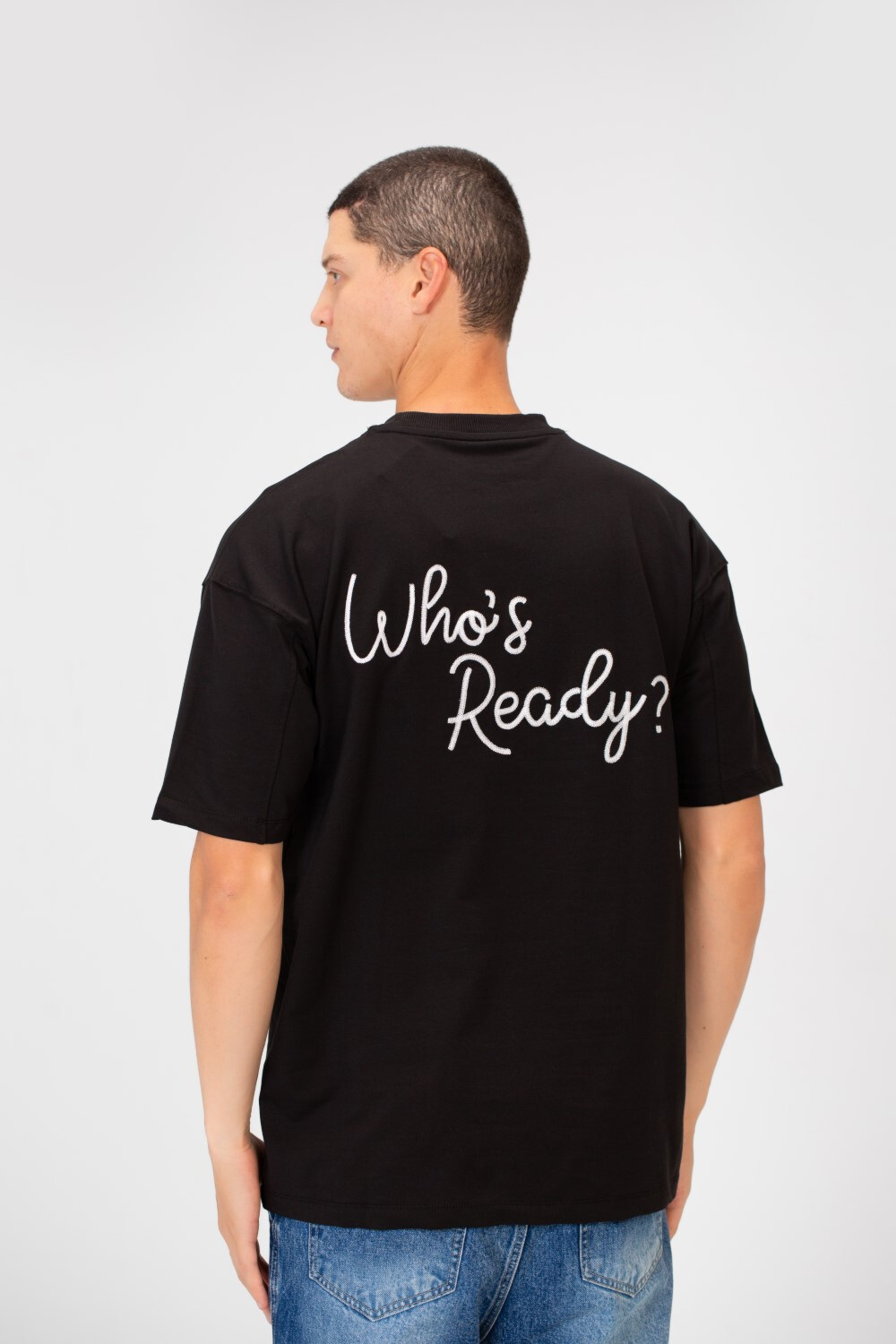Men's Summer Melton Regular Fit Who’s Ready Print Short Sleeve T-Shirt