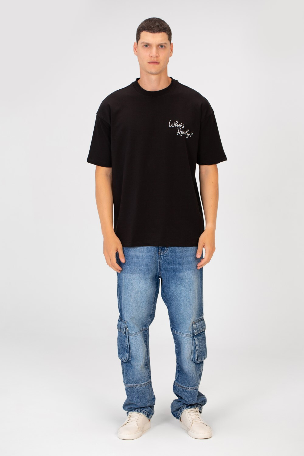 Men's Summer Melton Regular Fit Who’s Ready Print Short Sleeve T-Shirt