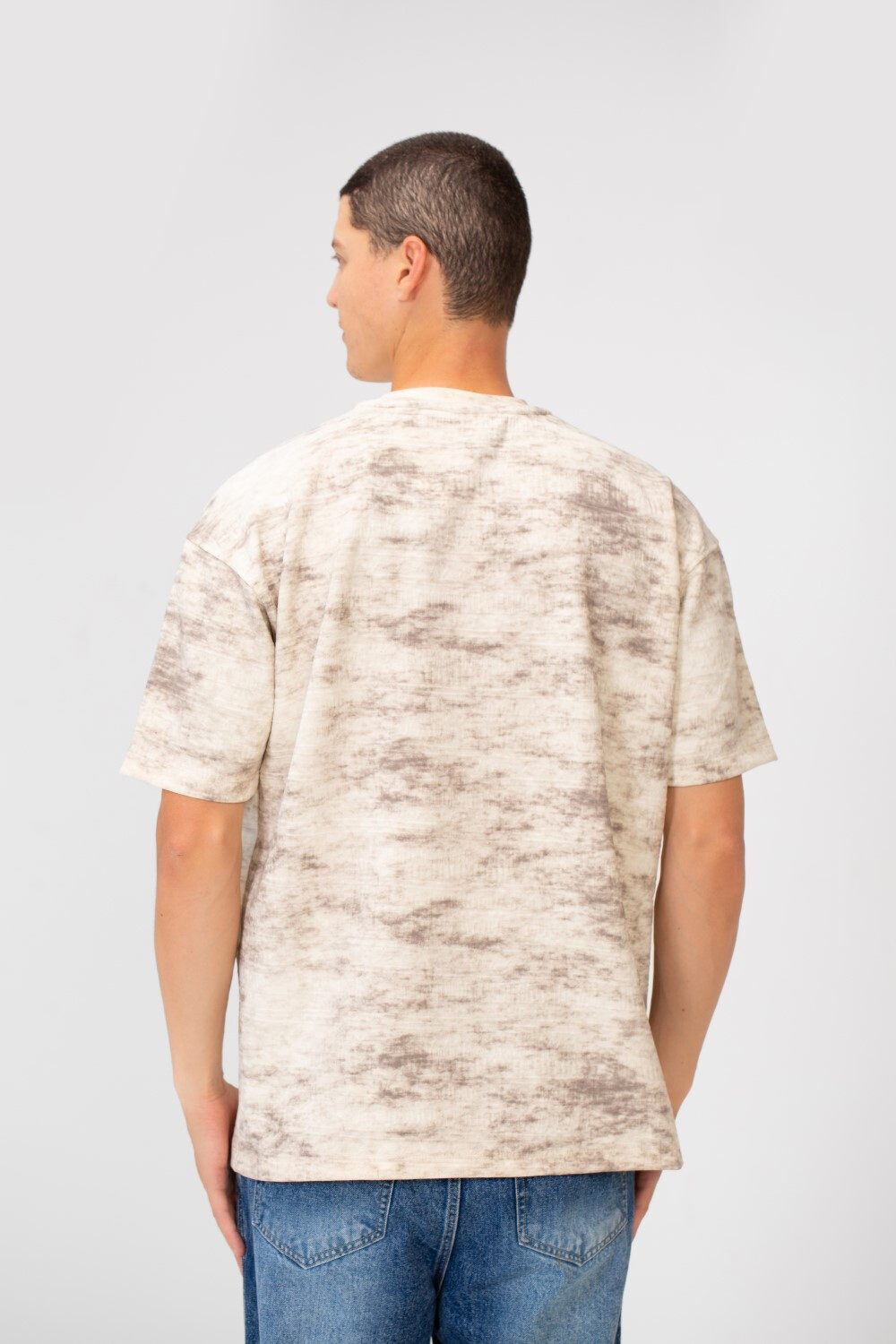 Men's Crew Neck Regular Fit Tie Die Short Sleeve T-shirt