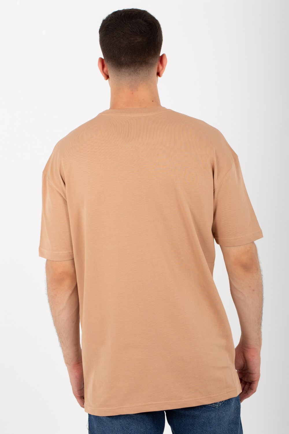 Mens Summer Milton Oversize T-shirt With A Round Neck And Tomato Print On The Front