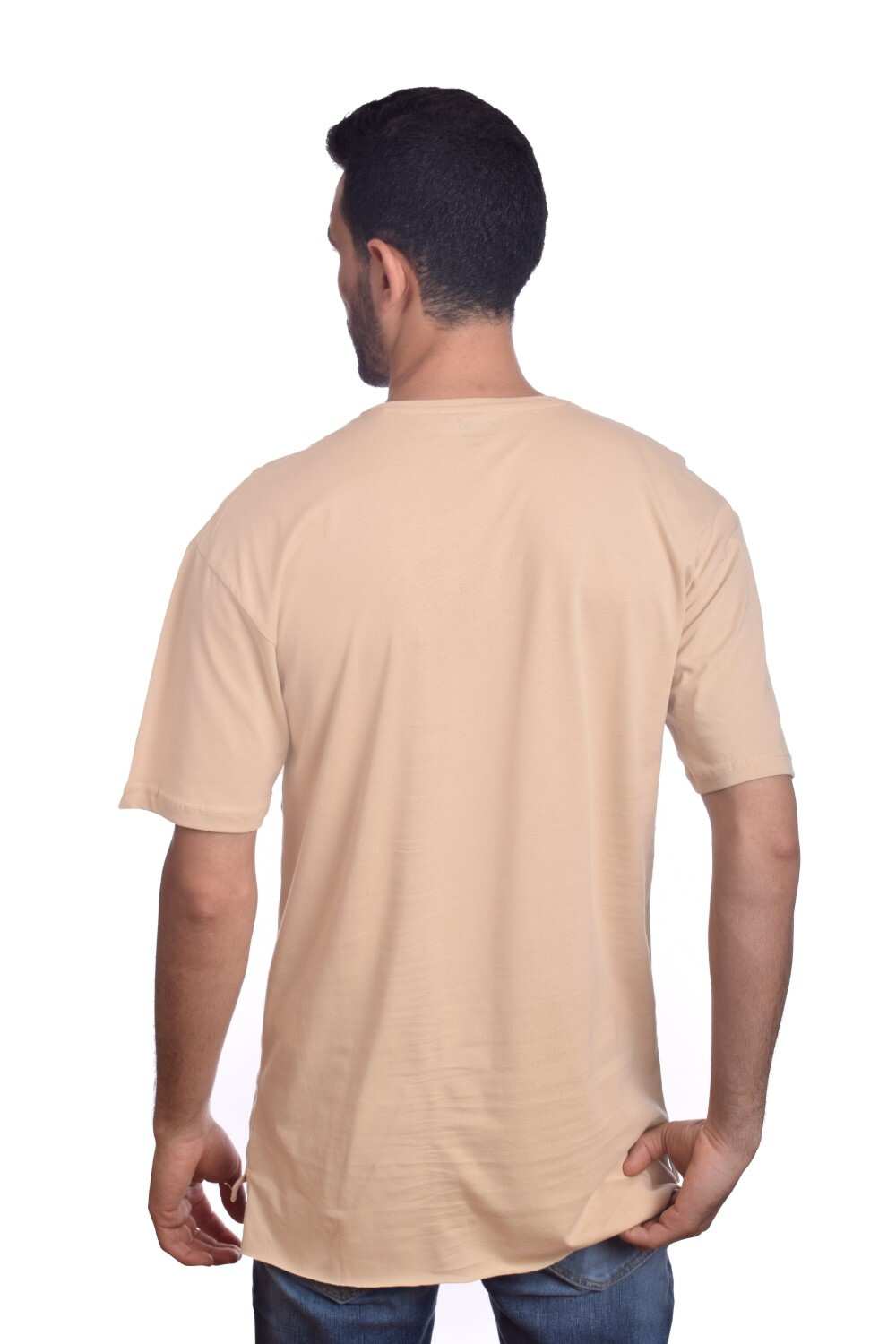 Men's Rounded Neck Basic Cotton Unique Design Regular Fit T-shirt