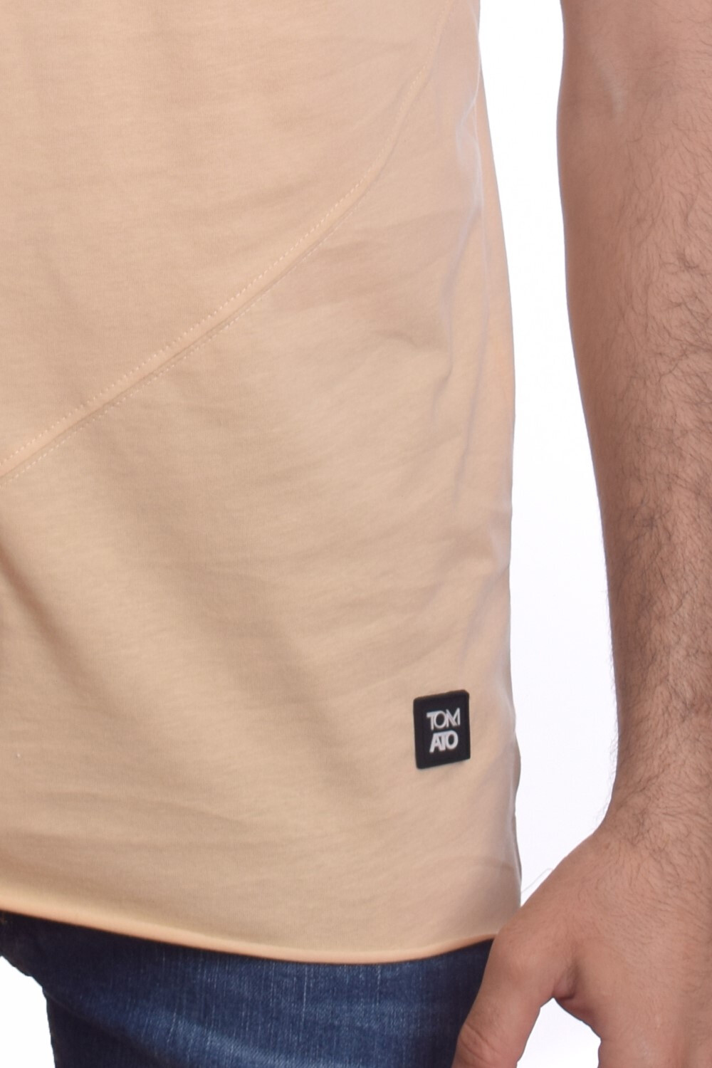 Men's Rounded Neck Basic Cotton Unique Design Regular Fit T-shirt
