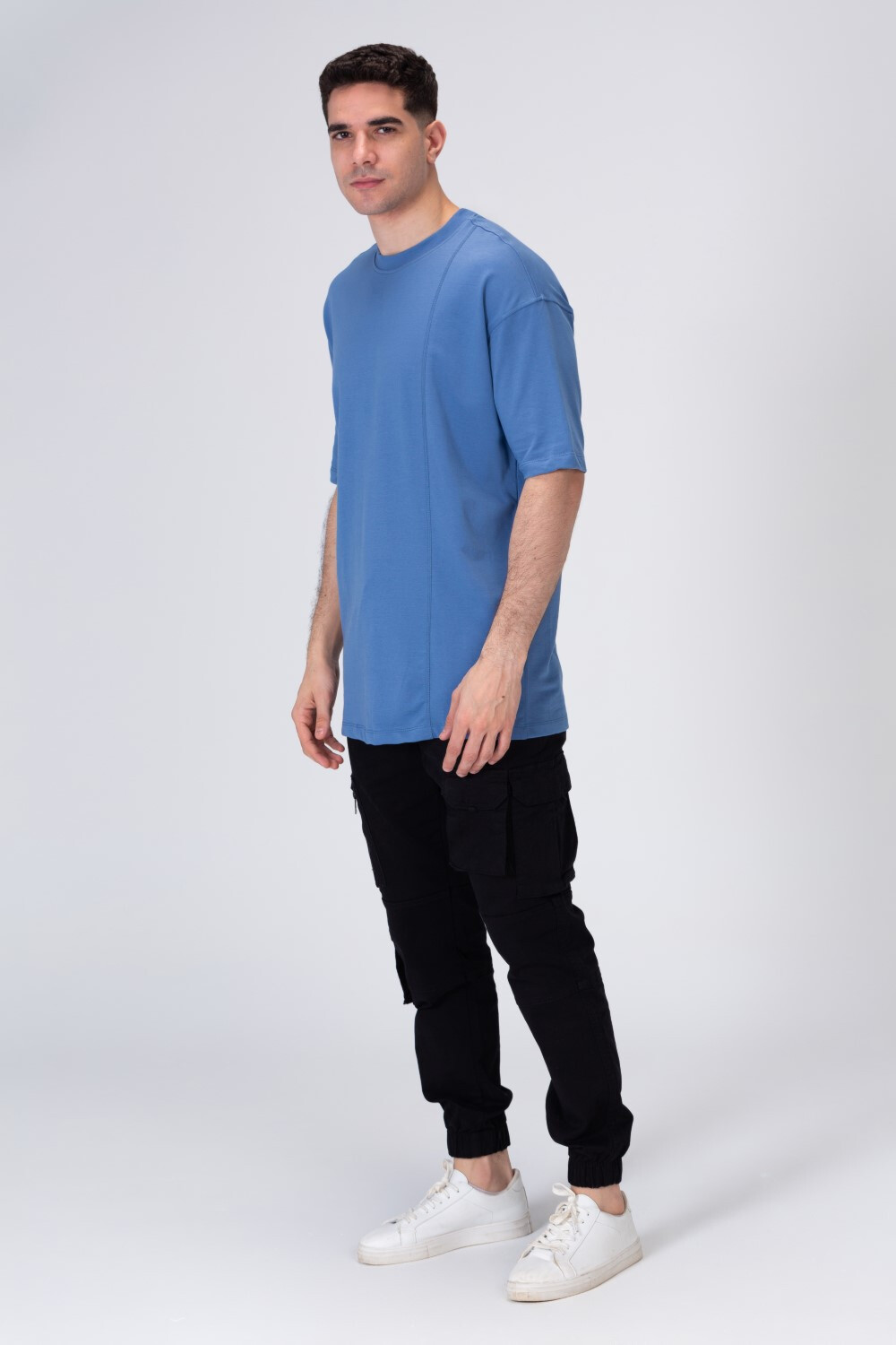 Mens Basic Plain Half Sleeves T-shirt With  Comfortable Fit