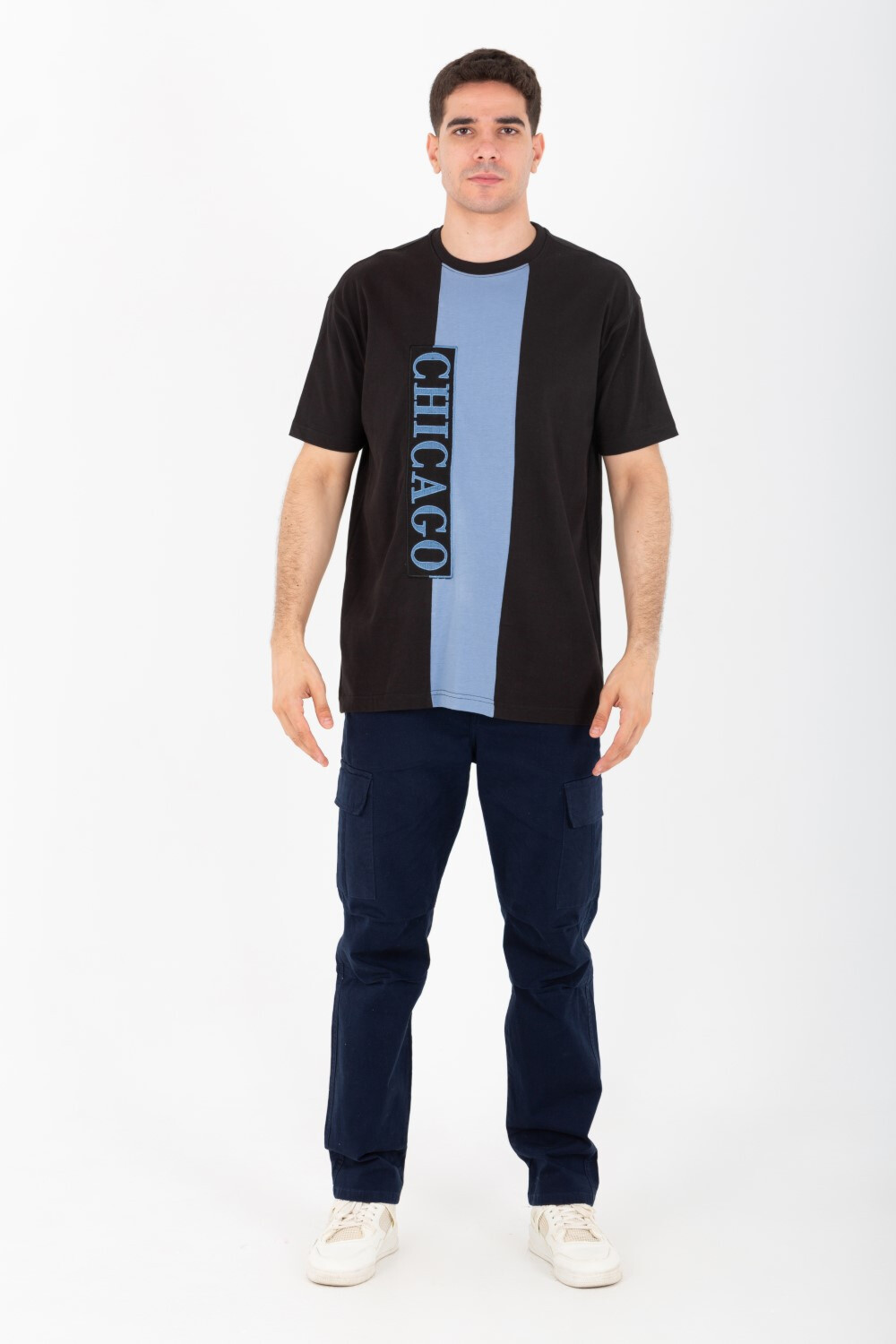 Mens Oversized Crew Neck T-shirt With Breathable Fabric