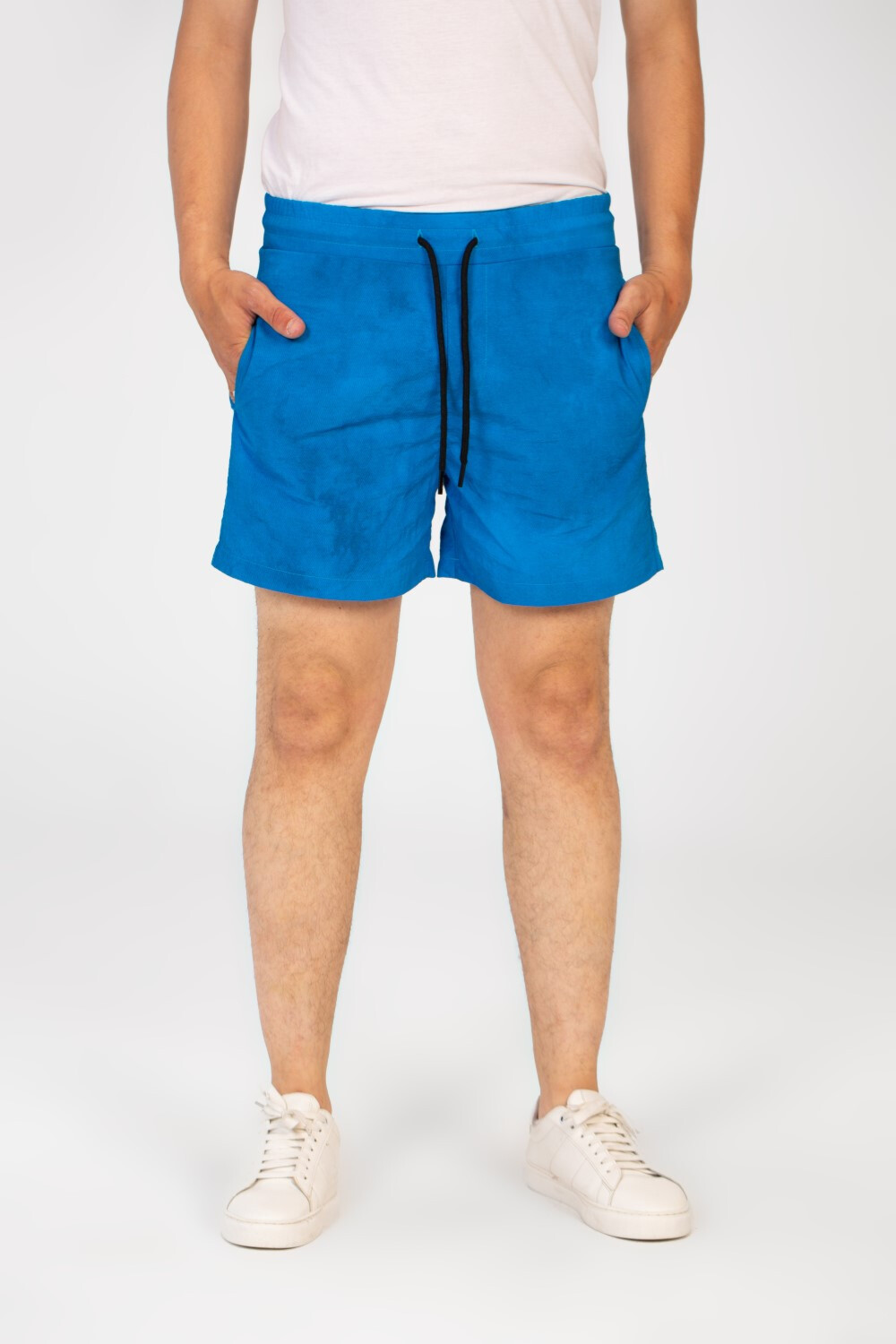 Men's Waterproof Swim Short With Elastic Waist And Pockets