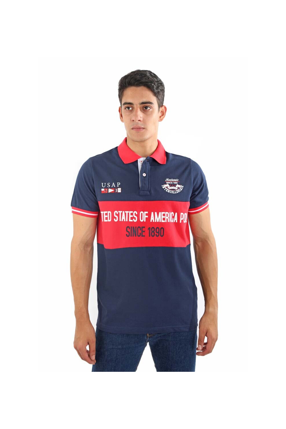Men's Polo Printed Slim Fit Short Sleeve T-shirt