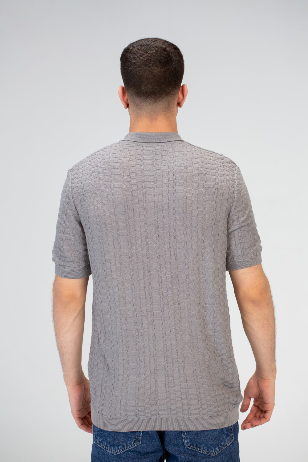 Mens Slim Fit Basic Polo Trico T-Shirt With A Unique Cut