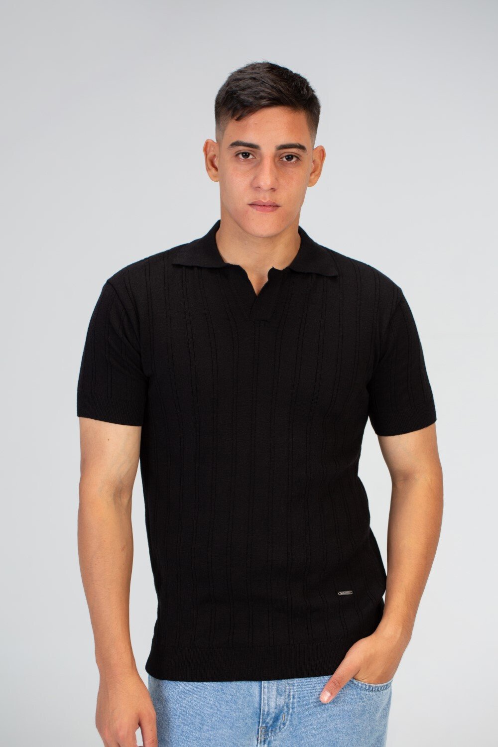 Mens plain Slim Fit Half Sleeves Trico Polo T-shirt