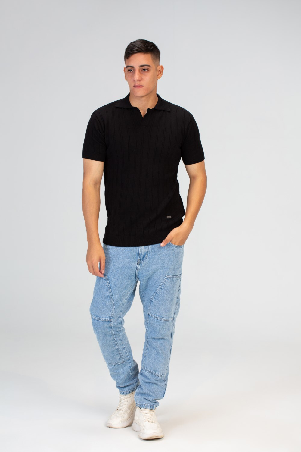 Mens plain Slim Fit Half Sleeves Trico Polo T-shirt