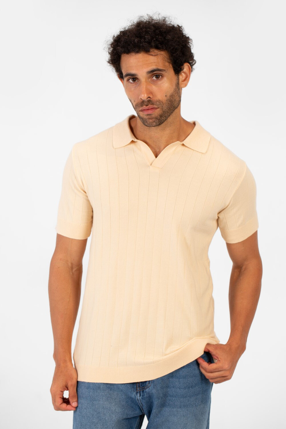 Men's Stylish Polo Collar Half Sleeve T-shirt In High Quality Breathable Fabric