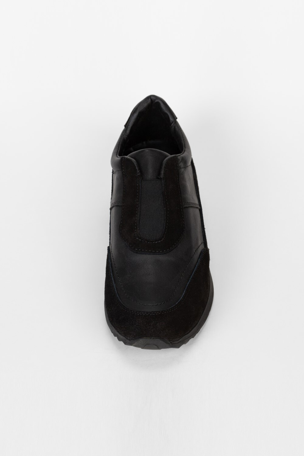Men's Leather And Suede Shoes Without Laces