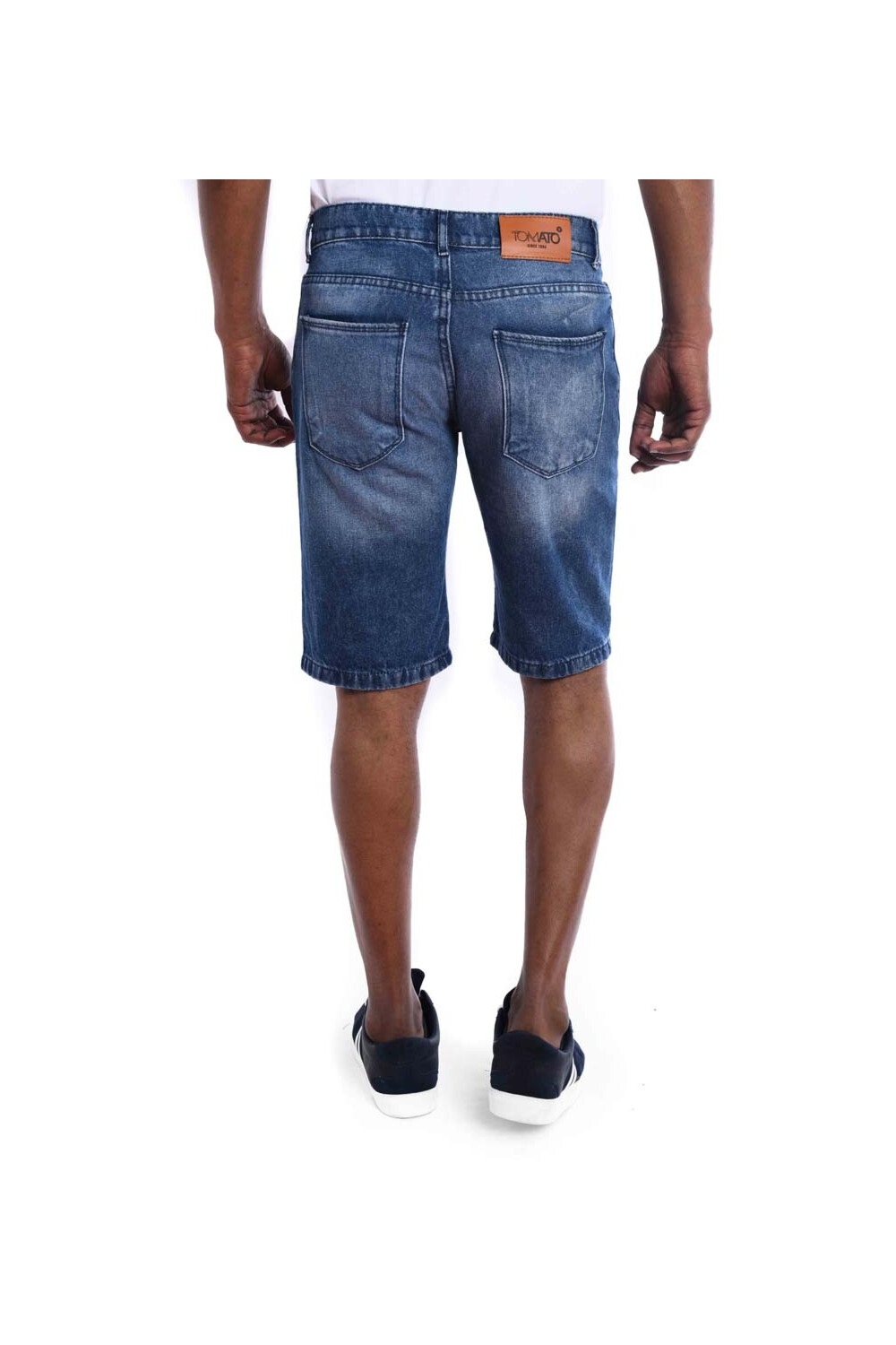 Men s Cutting Slim Fit Sustainable Jeans Shorts Tomato Stores