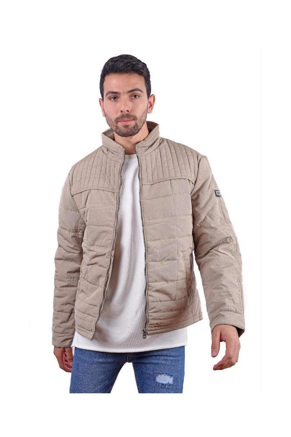 Men's Full Zipper Waterproof Jacket With Unique Style