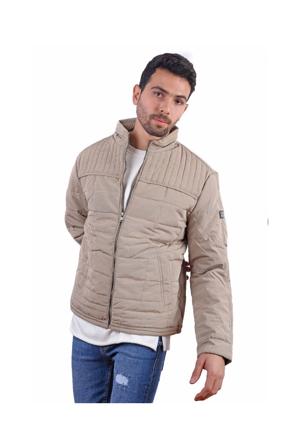 Men's Full Zipper Waterproof Jacket With Unique Style