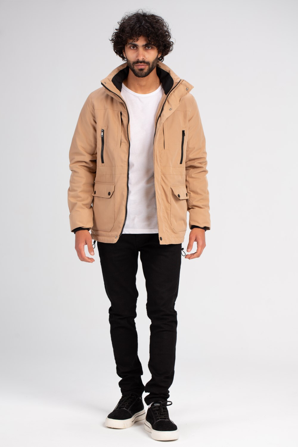 Men's Casual Full Zipper Waterproof Jacket With Unique Style