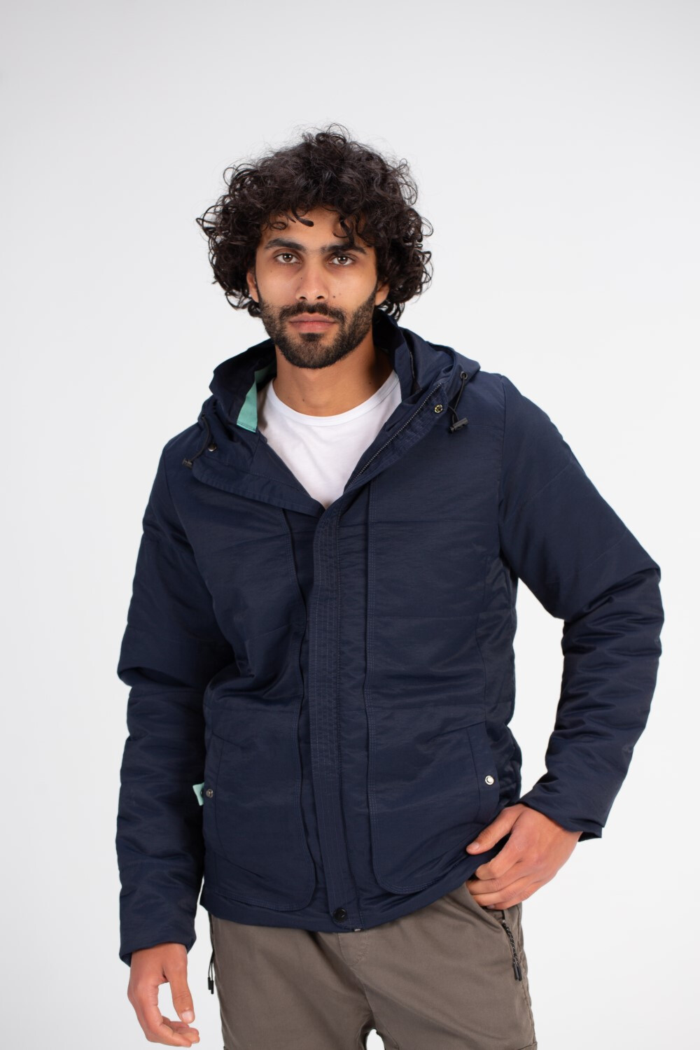 Men s Casual Full Zipper Back Printed Waterproof Basic Side Pockets Jacket With Unique Style Tomato Stores