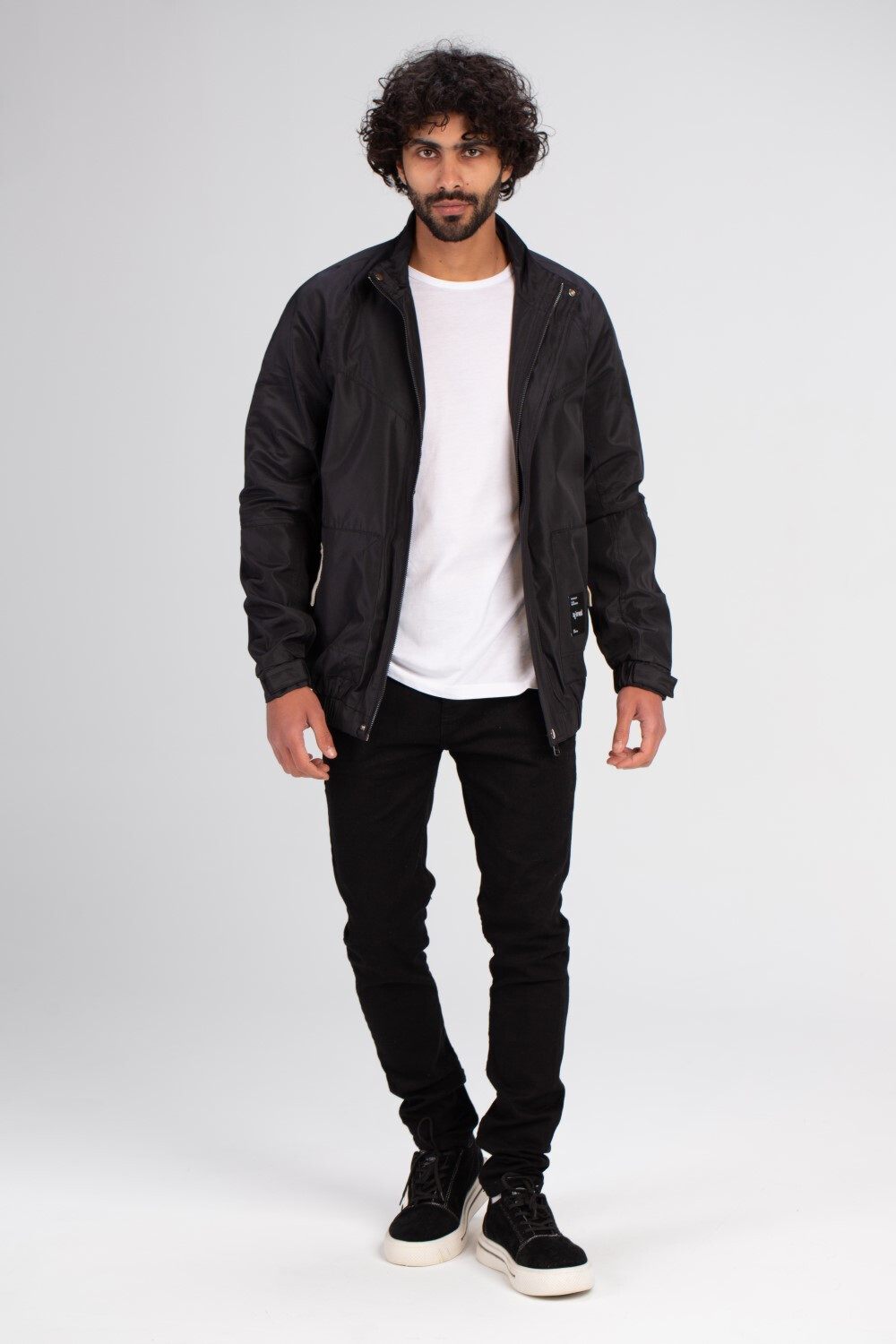 Men's Casual Full Zipper Front Pockets Waterproof Printed Jacket With Unique Style
