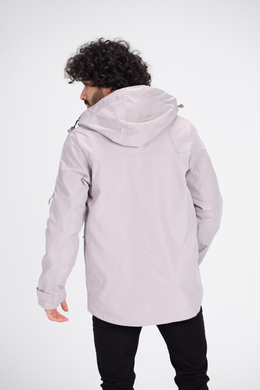 Men's Gbardines Casual Full Zipper Front Pockets Waterproof Jacket With Unique Style
