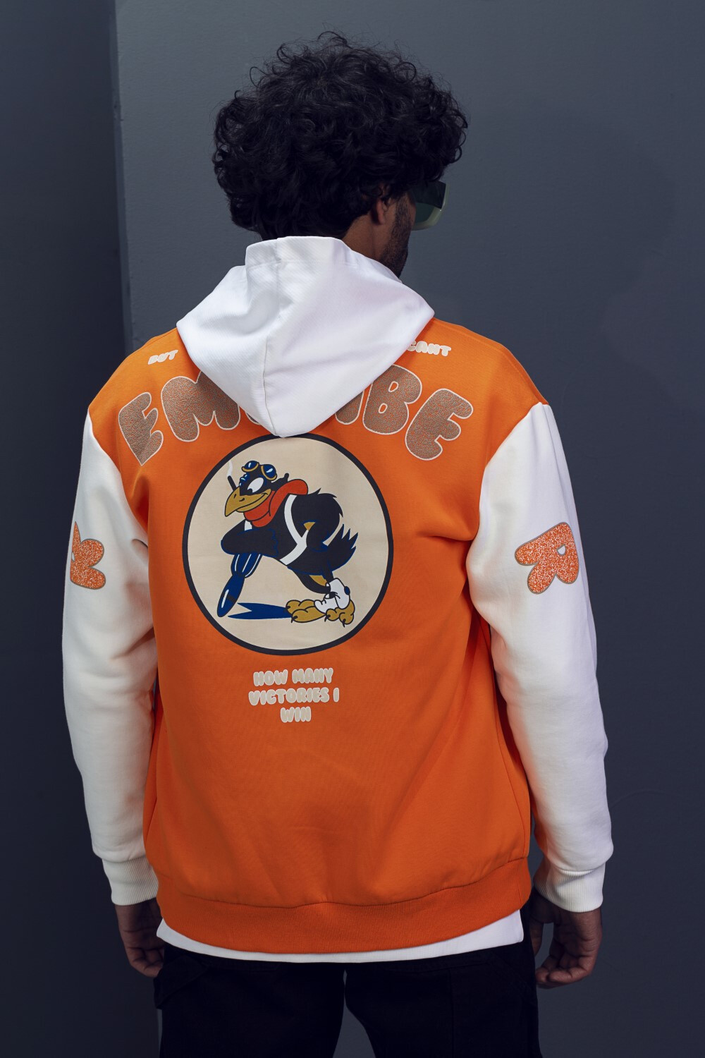 Men's Baseball Padded With Front & Back Printed Sweatshirt