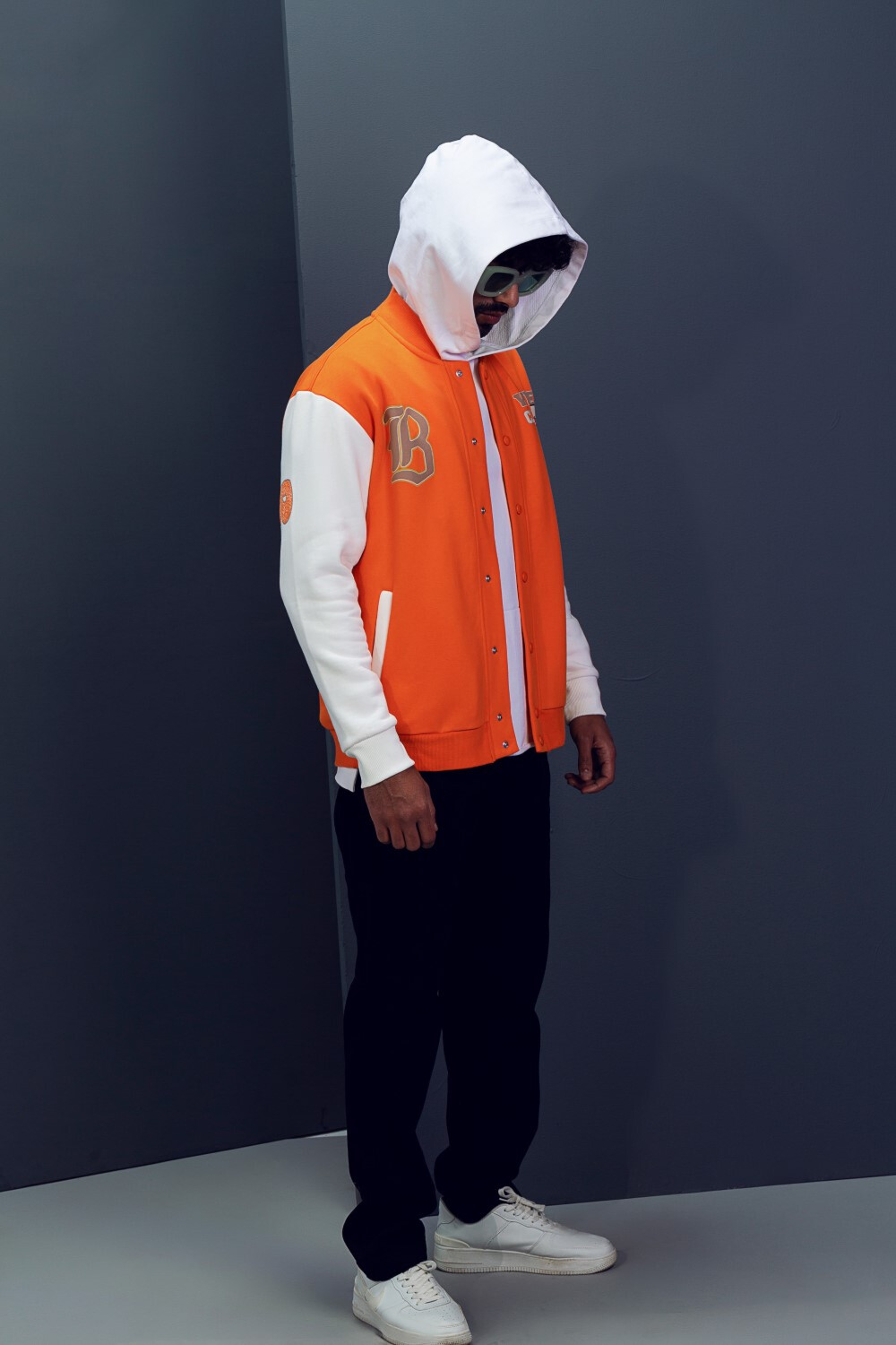 Men's Baseball Padded With Front & Back Printed Sweatshirt