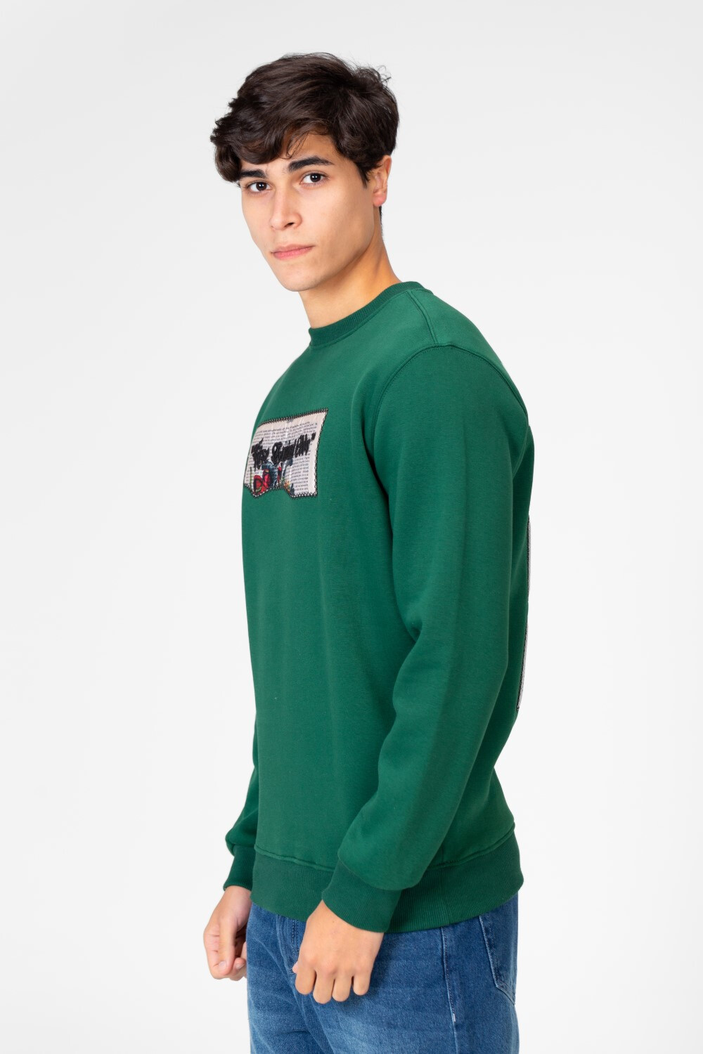 Men's Printed Crew Neck Tomato Sweatshirt