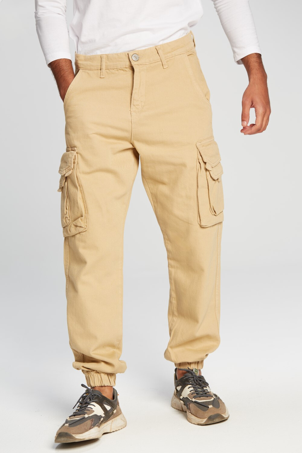 Men's Cargo Made Of Soft Gabardines With High Quality Pants
