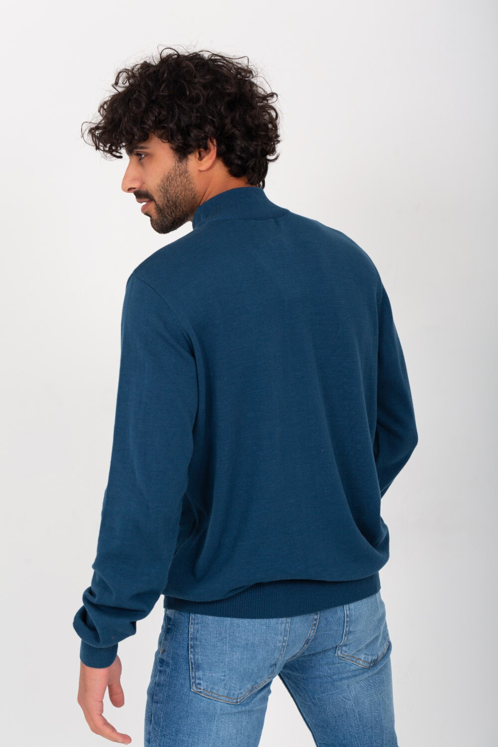 Men's High Neck Made Of Comfort Wool Basic Pullover