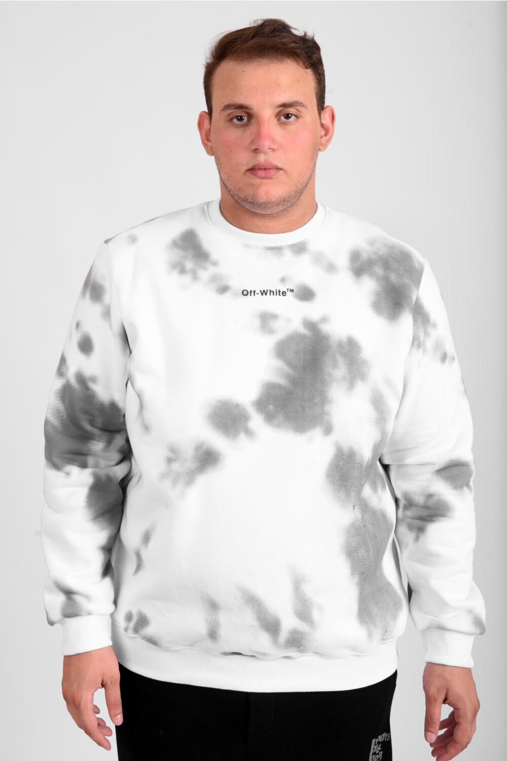 Men's Regular Fit Made Of Soft Melton Padded Front & Back Printed Big Size Sweatshirt
