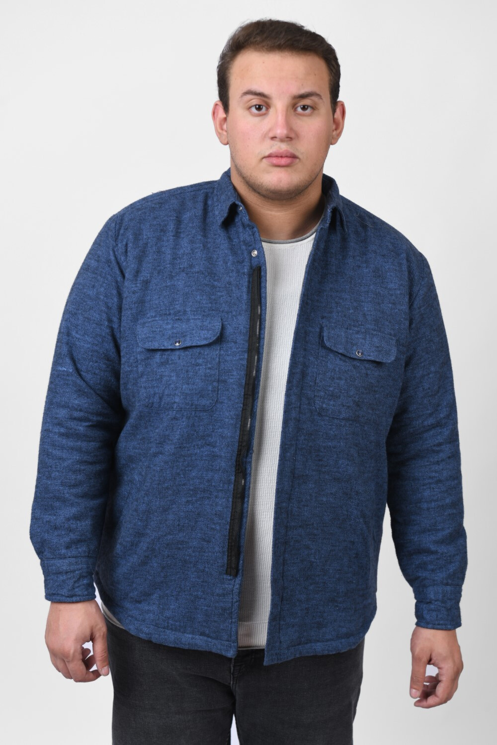Men's Big Size Casual Buttons Waterproof Jacket With Unique Style