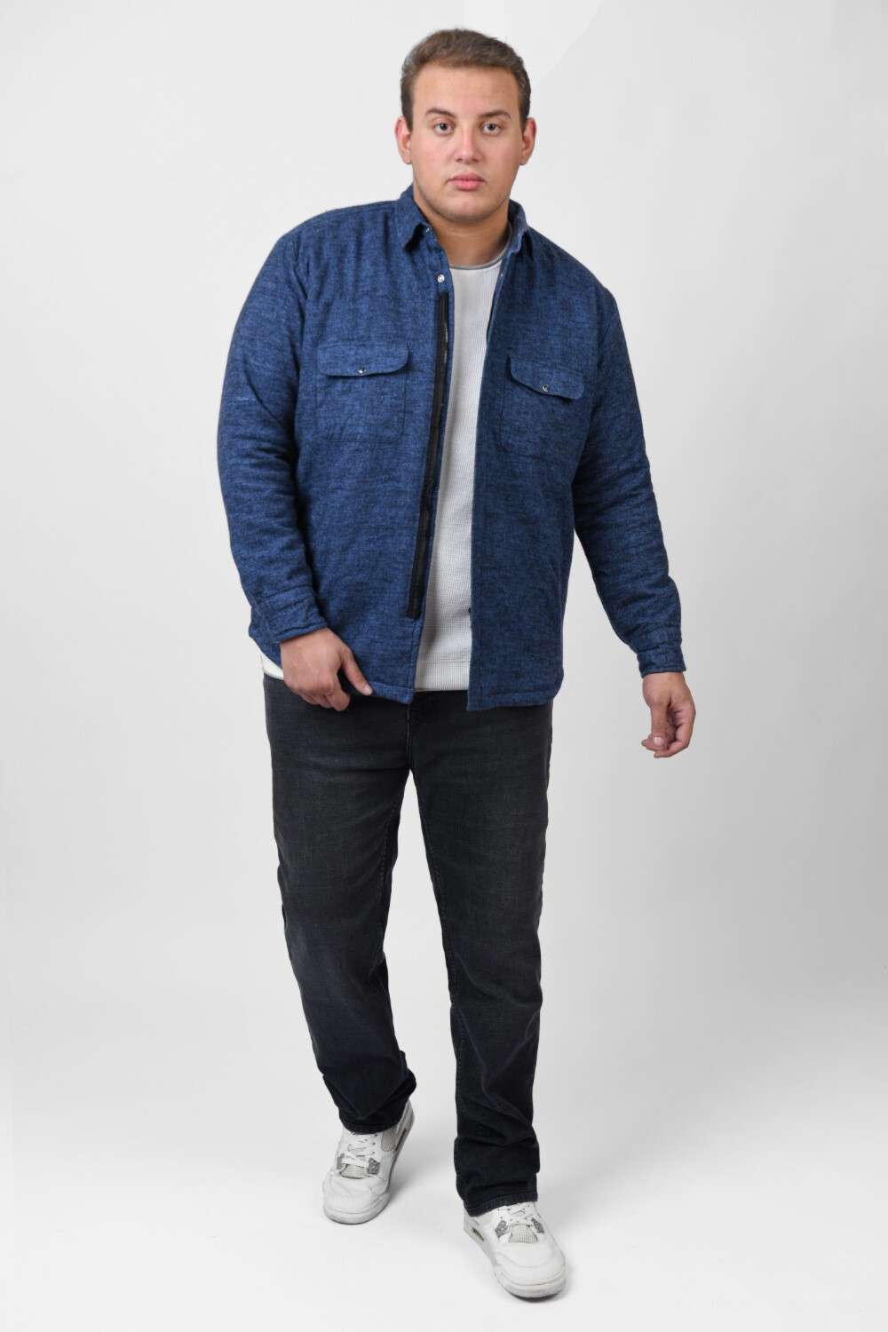 Men's Big Size Casual Buttons Waterproof Jacket With Unique Style