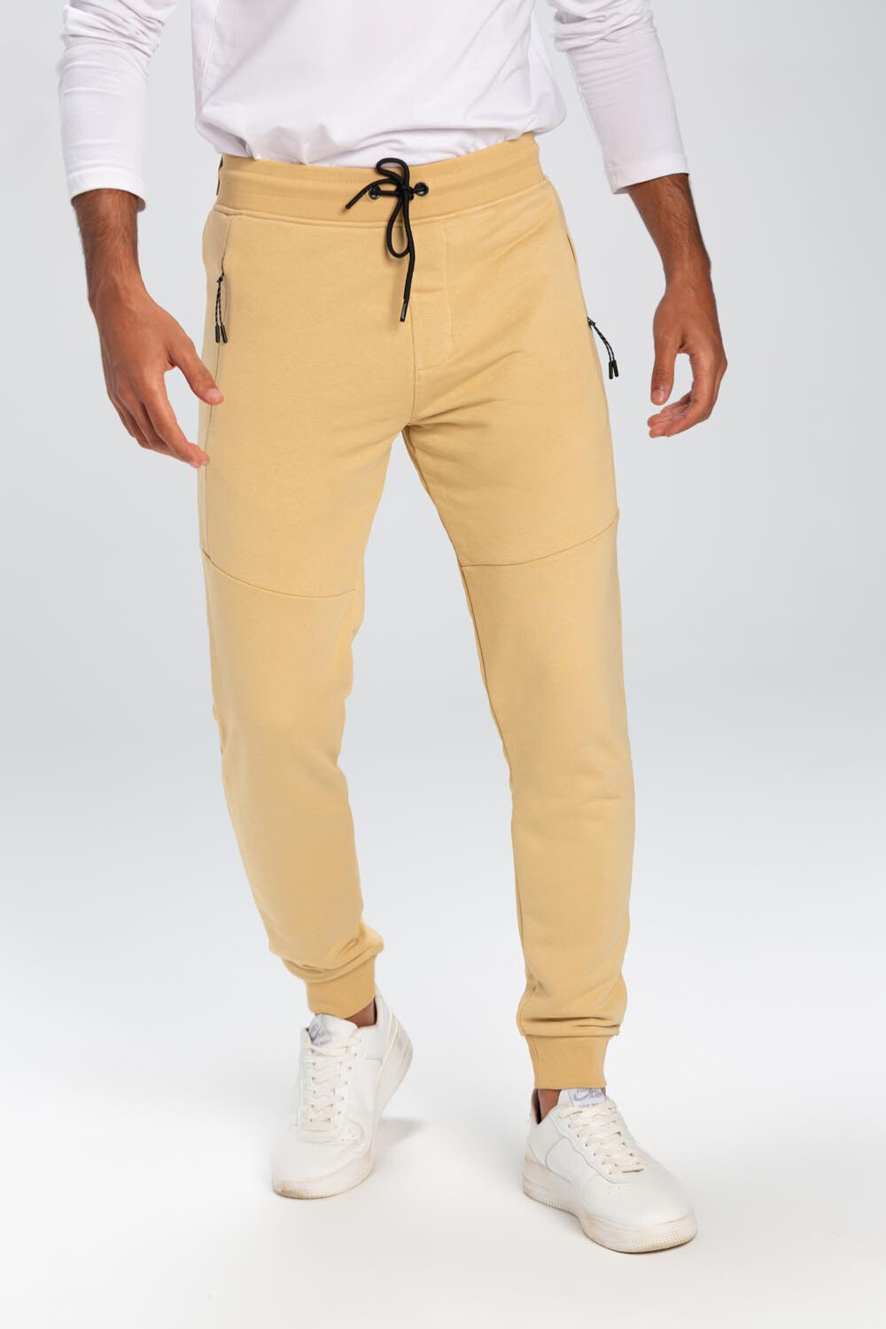 Men's Basic Slim Fit Sports Elegant Melton Sweatpants