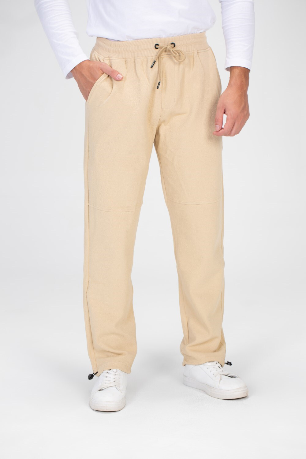 Mens Sweatpants With Elastic Waistband And A Modern Cut