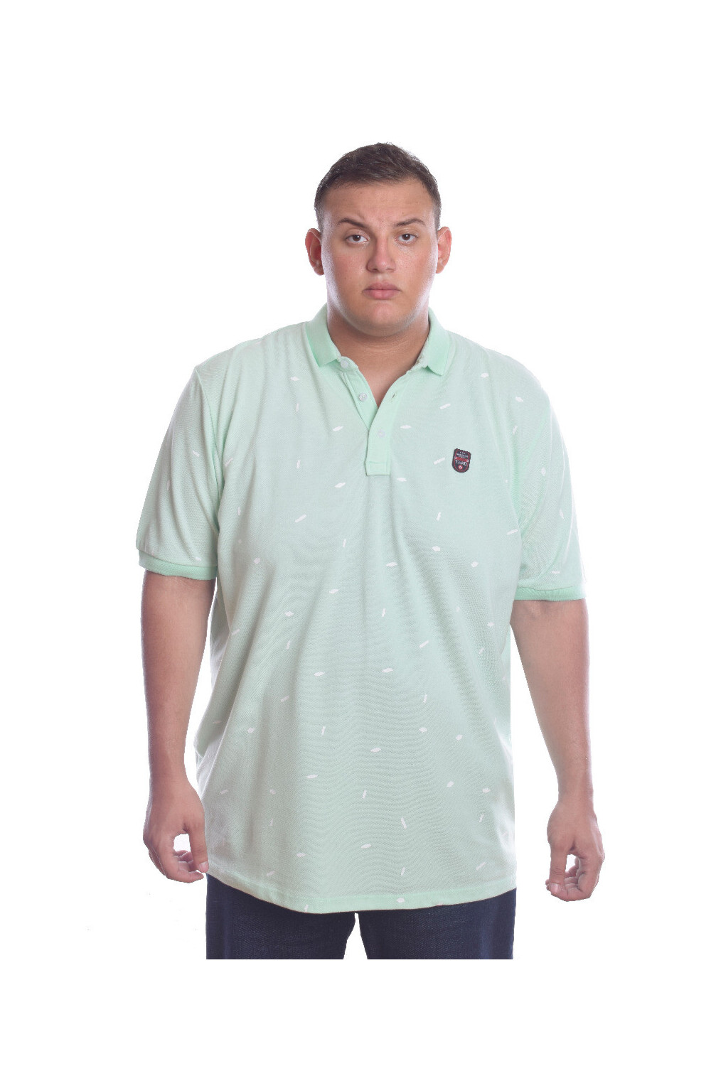 Mens Polo Big Size Printed Cotton T-shirt