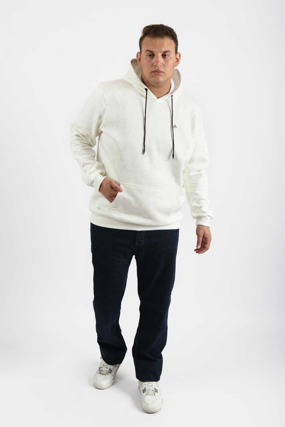 Men's Big Size Regular Fit Hoodie Melton Basic Padded Sweatshirt