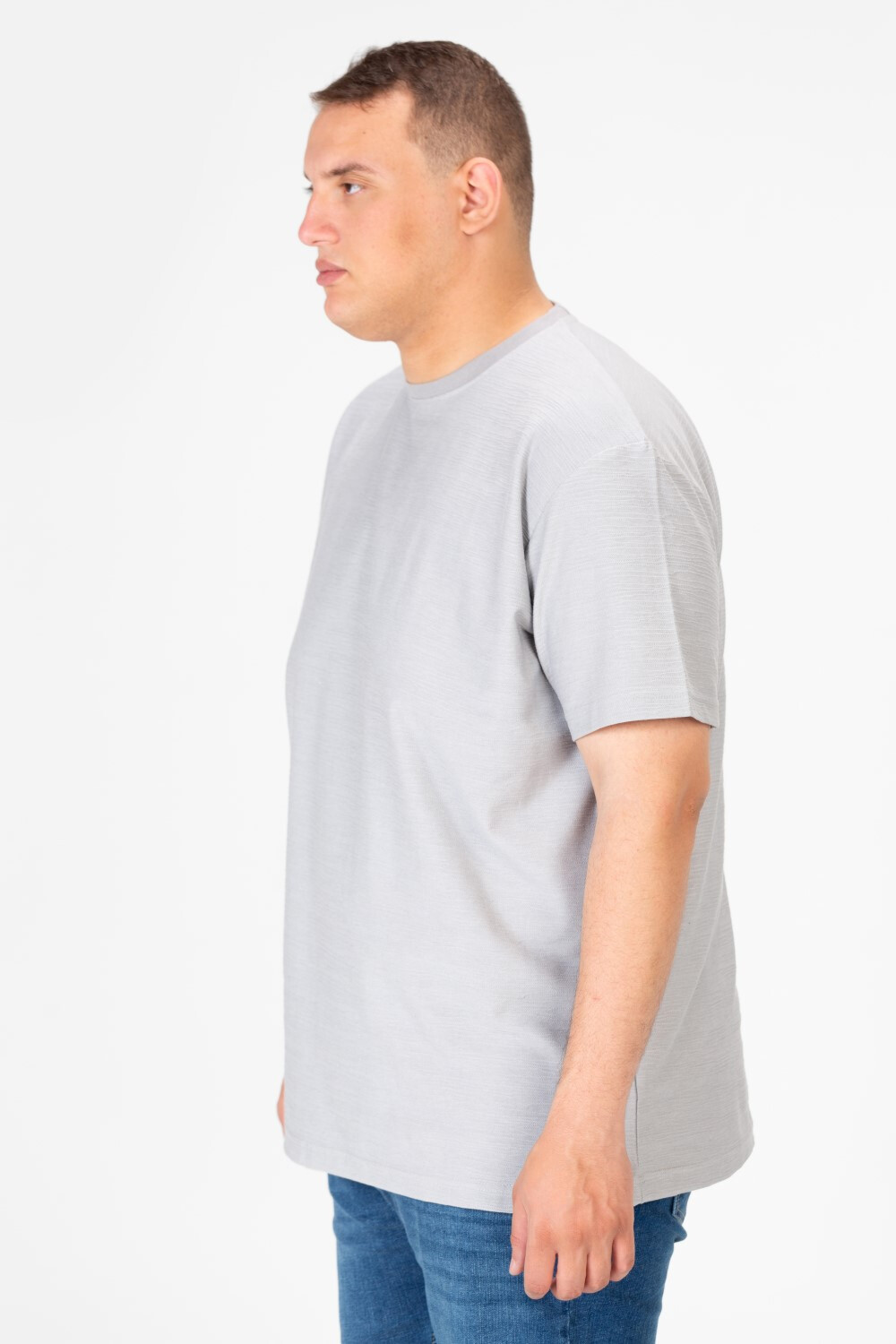 Men's Big Size Basic T-Shirt Half Sleeve