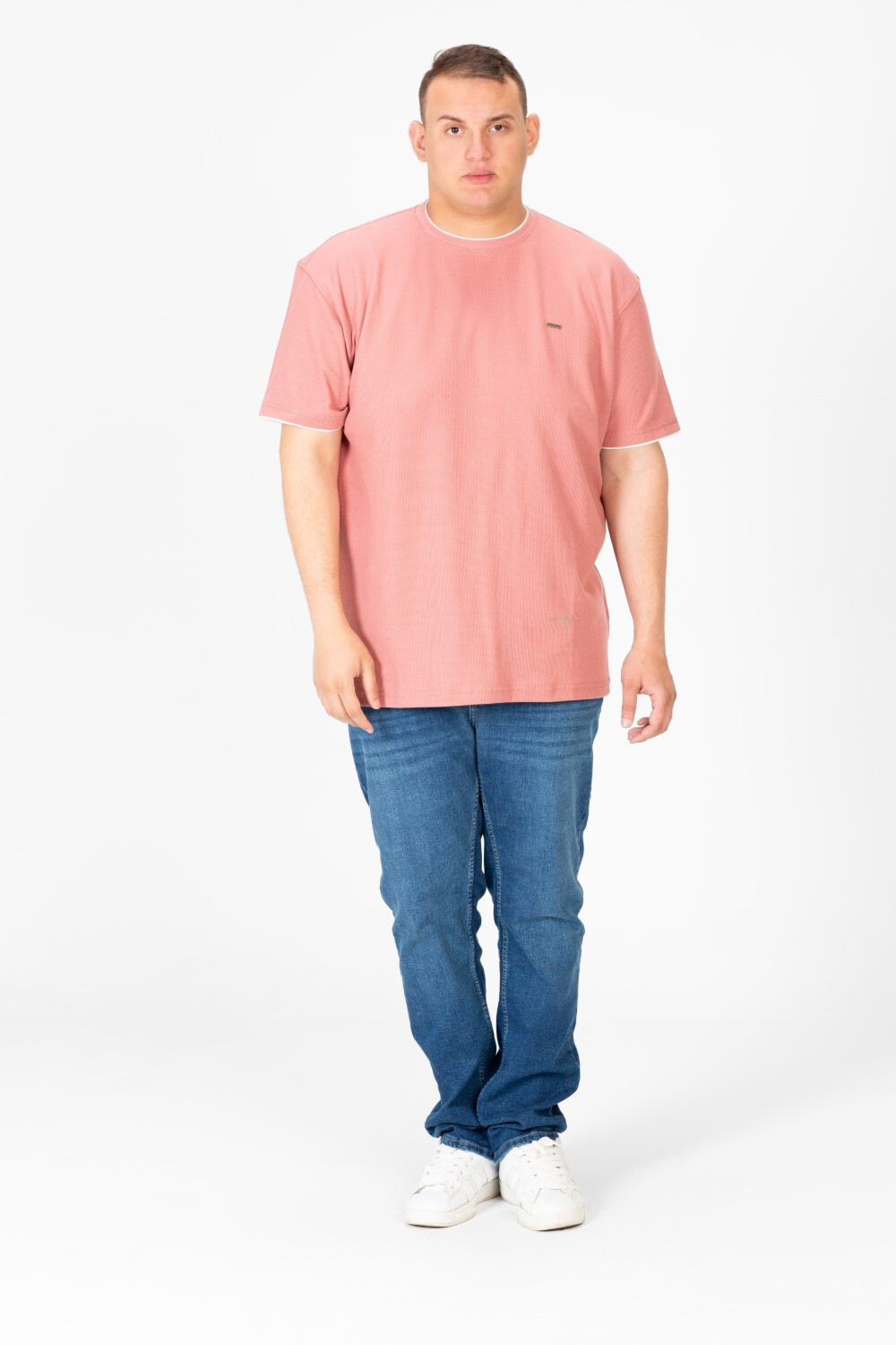 Men's Tomato Big Size Round Neck Half Sleeve T-Shirt