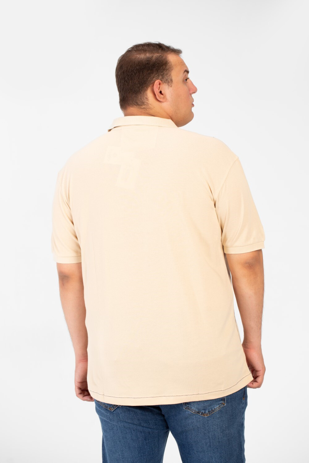 Men's Big Size Polo Short Sleeves T-Shirt Front Printed