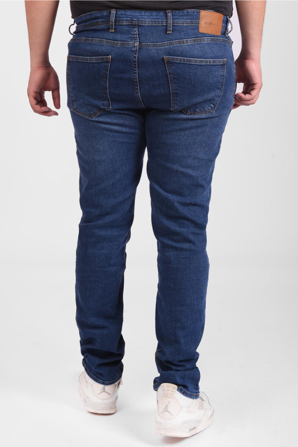 Men's Big Size Regular Fit Basic Five Pockets Jeans Pants