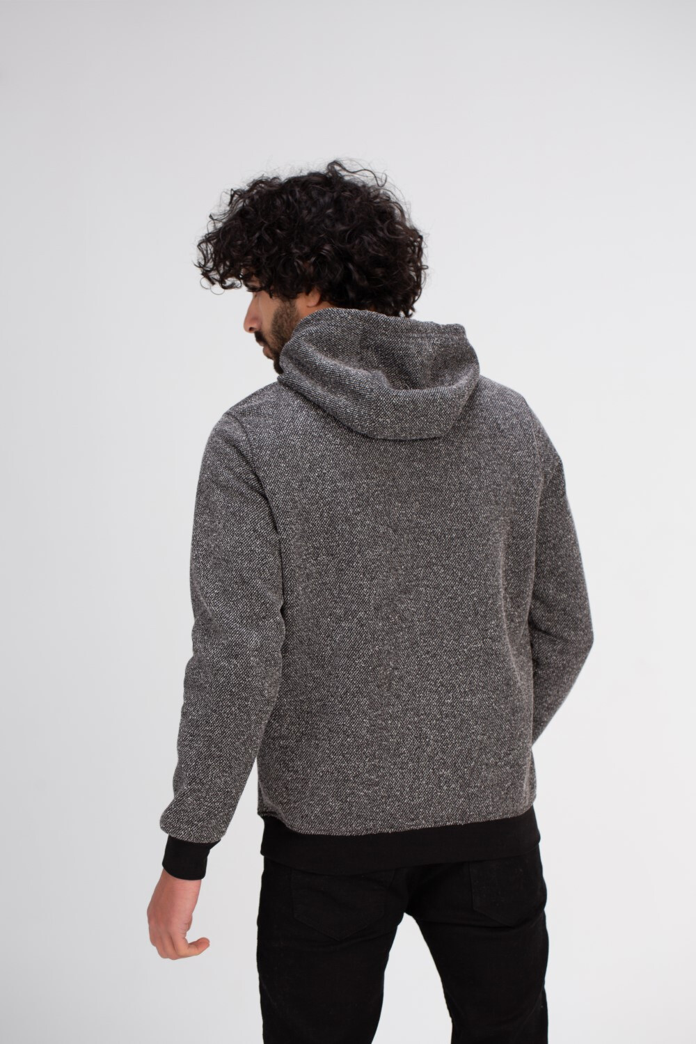 Men's Hoodie Front Printed Padded Hooded Sweatshirt