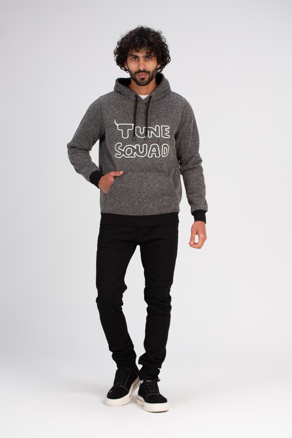 Men's Hoodie Front Printed Padded Hooded Sweatshirt