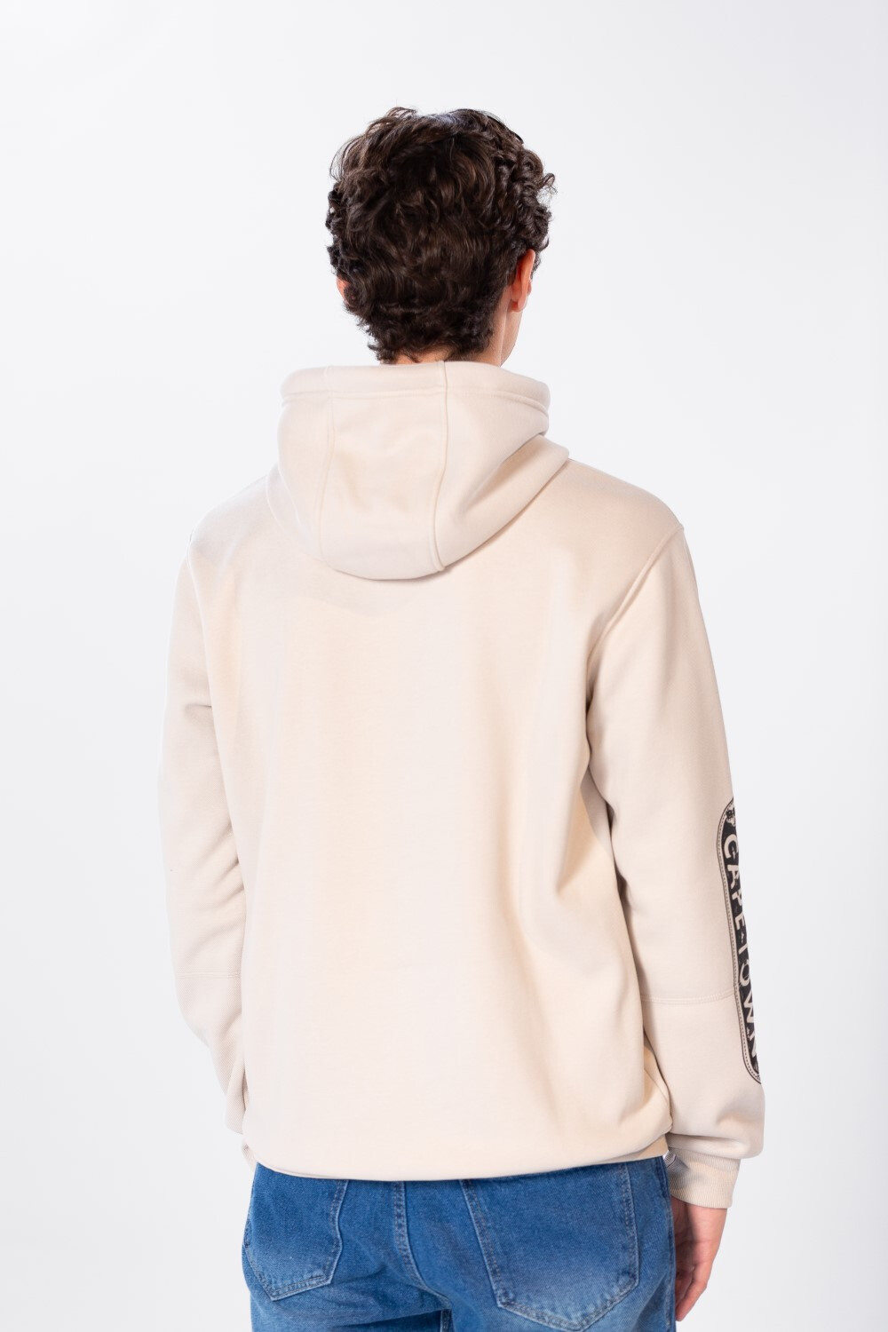 Men's Hoodie With a Front Pocket And Print On The Arm