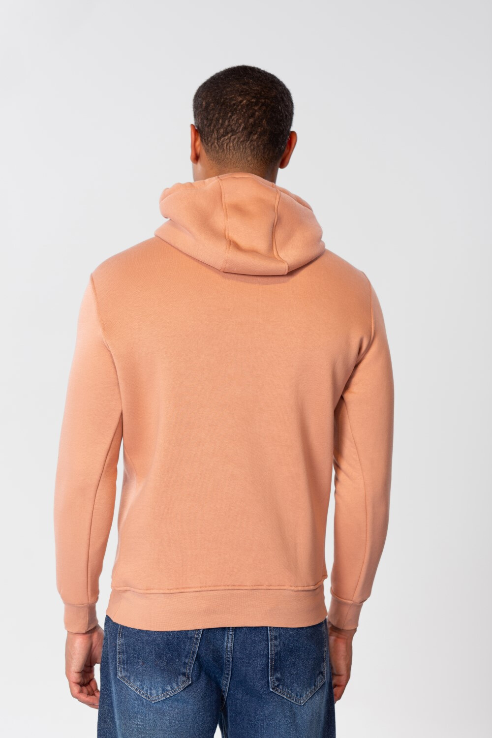 Men's Slim Fit Hoodie Sweatshirt With Print On The Front And Shoulder