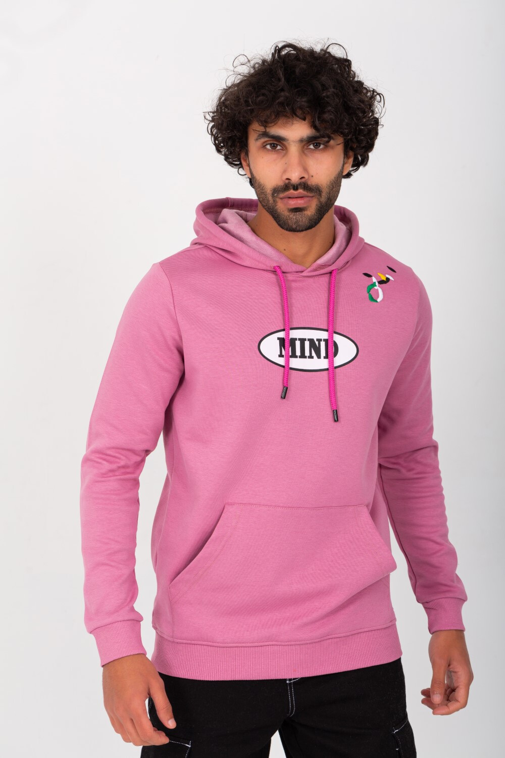 Men's Back & Front Unique Print Hoodie Padded Hooded Sweatshirt