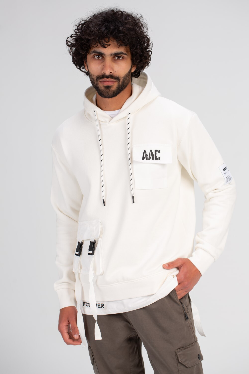 Men's Hoodie Padded Front Pocket Hooded Sweatshirt