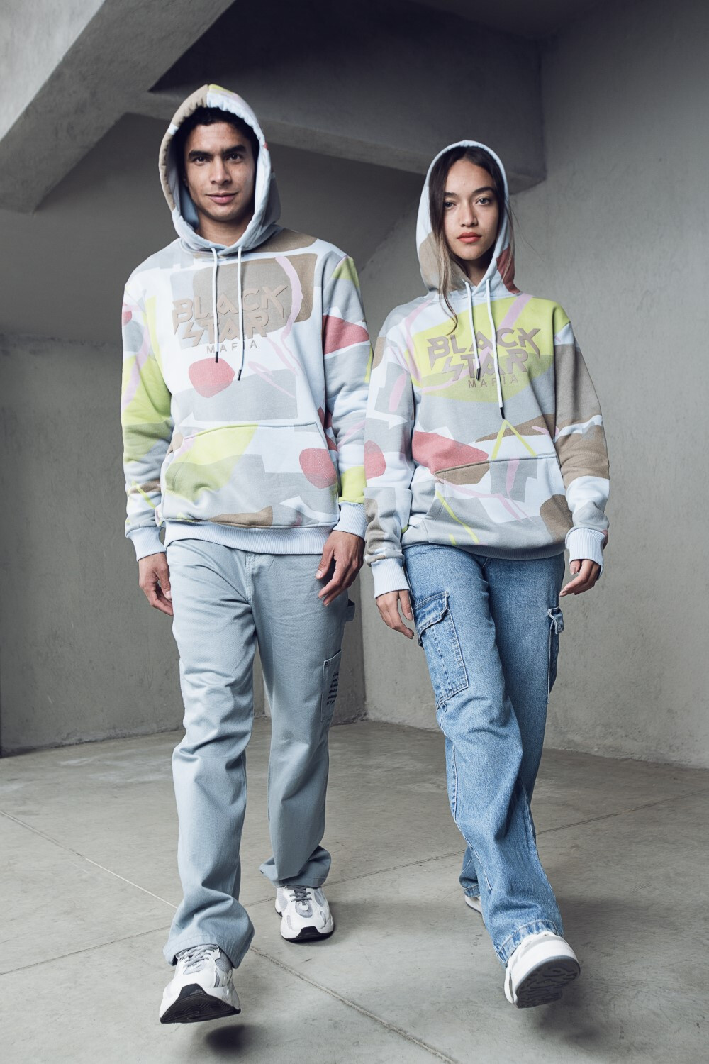 Unisex Hoodie Padded With Unqiue Modern Pattern Sweatshirt