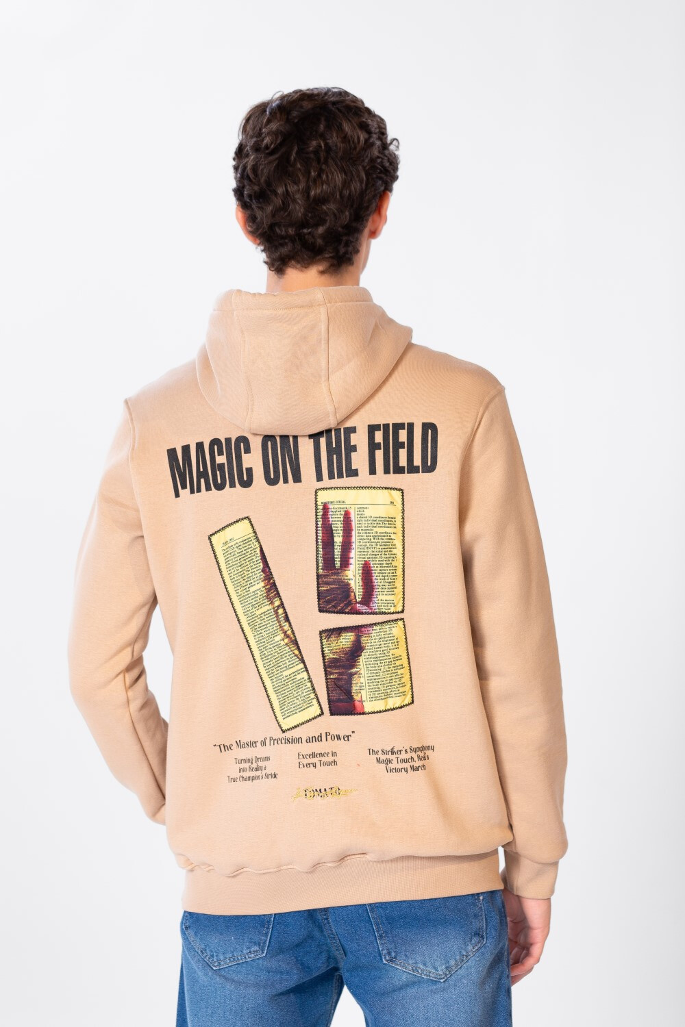 Men's Printed Hoodie Sweatshirt In Comfortable Cut
